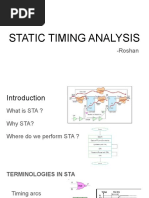 Static Timing Analysis: - Roshan