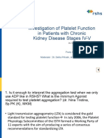 Investigation of Platelet Function in Patients With Chronic Kidney Disease Stages IV-V