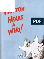 Horton Hears a Who Book