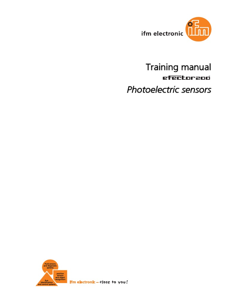 Training Manual Photoelectric Sensors PDF Light Energy Level