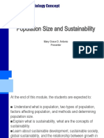 Population Size and Sustainability