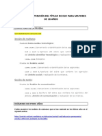 Pruebas de Obtención Del Título de Eso Para Mayores de 18 Años