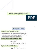 SVM: Background Study