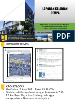 Laporan Survey Dan Penanganan Pasca Gempa Jawa Timur