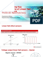Understanding Key Specifications of Linear Hall Effect Sensors
