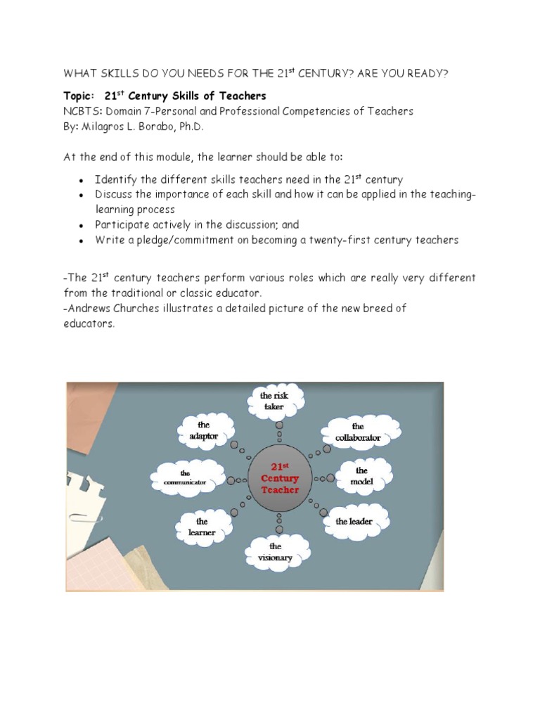 Essential Skills for 21st Century Teachers | PDF | Learning | Teachers