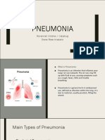 Pneumonia: Rovannah Cristine J. Cabahug Diane Rose Anasario