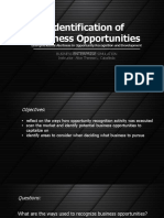 Topic 1 - IBO-Entrepreneurial Alertness in Opportunity Recognition and Development