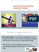 Advertising Plan &advertising Campaign & Budget