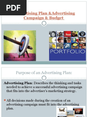 Advertising Plan,budget