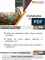 TCW Lesson Globalization of Religion