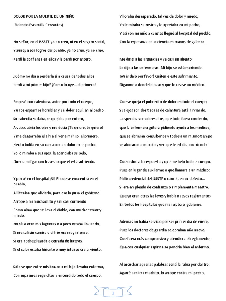 Dolor Por La Muerte de Un Niño | PDF
