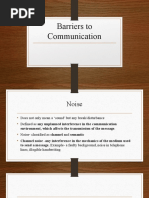 Lecture 2 - Barriers To Communication