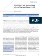 The Oral Health of Individuals With Dental Phobia: A Multivariate Analysis of The Adult Dental Health Survey, 2009