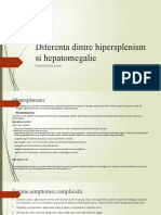 Diferenta Dintre Hipersplenism Si Hepatomegalie