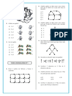 Tarea domiciliaria con preguntas de alicates, palitos, peces y más