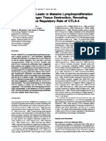 Loss of CTLA-4 Leads To Massive Lymphoproliferation and Fatal Multiorgan Tissue Destruction, Revealing A Critical Negative Regulatory Role of CTLA-4