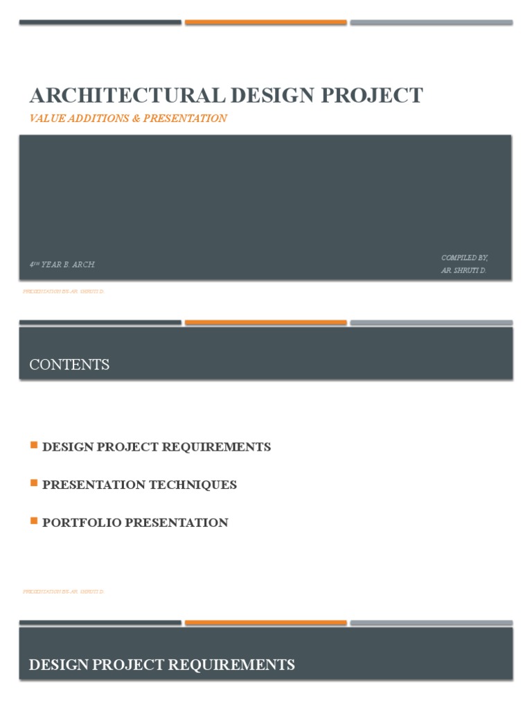 Architectural Design Project Presentation - 4th Yr | PDF | Design