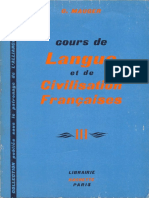 Cours de Langue Et de Civilisation Française - III