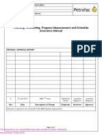 Planning, Scheduling, Progress Measurement and Schedule Assurance - Manual