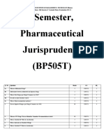 Pharmaceutical Jurisprudence Sessional November 21 BP-505T