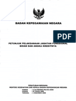 Perbersama Menkes No.1110 Menkes PB Xii 2008 Dan Kepala BKN No.25 Tahun 2008 - Petunjuk Pelaksanaan JF Bidan Dan Ak