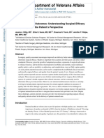 Patient-Reported Outcomes - Understanding Surgical Efficacy and Quality From The Patient's Perspective