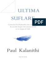 372427930 Paul Kalanithi Cu Ultima Suflare