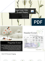 Pengawasan Mutu Kornet Daging