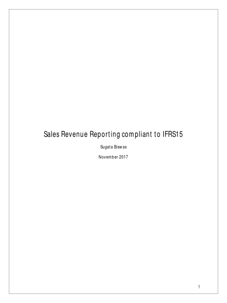SAP S4HANA IFRS15 Compliant Revenue Reporting With SAP RAR | PDF ...