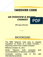 Sebi Takeover Code - Nov2011