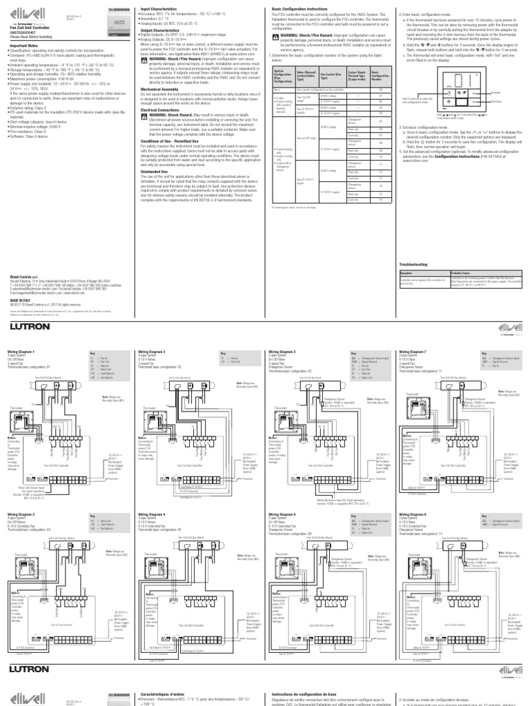 SMC5500 Inst Sheet | PDF | Relay | Thermostat