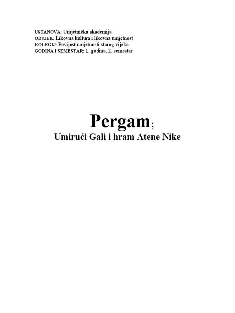 Pergam | PDF