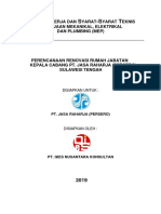 Rencana Kerja Dan Syarat-Syarat Teknis Pekerjaan Mekanikal, Elektrikal Dan Plumbing (Mep)