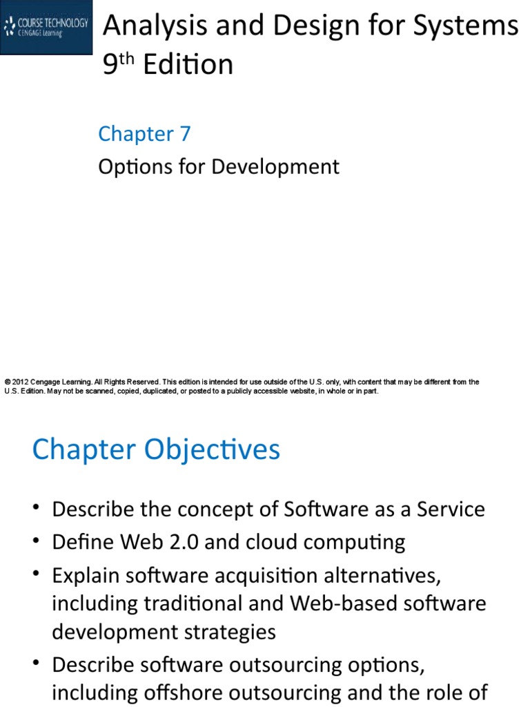 System Analysis & Design Chapter 07 | Download Free PDF | Software ...