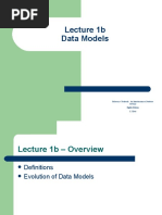 Lecture 1b Data Models: Reference Textbook: An Introduction To Database Systems Eighth Edition C.J.Date