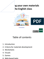Developing Your Own Materials in The English Class: by Imajin Noasking