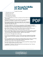 Advanced Learning & Teaching - Summaries