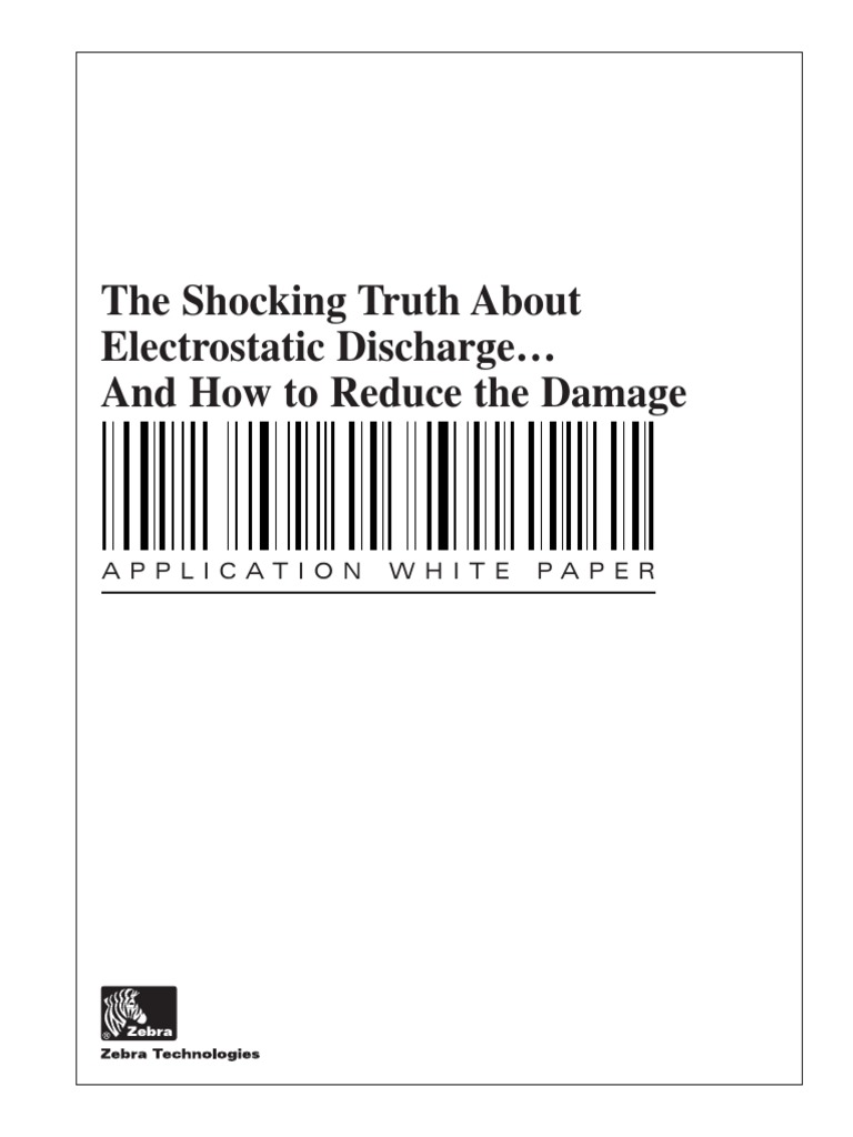 ESD Program Zebra Electrostatic PDF Electrostatic Discharge