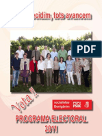 Programa PSPV-PSOE Benigànim 2011