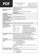 I. Objectives: Lesson Plan in Mathematics Six Second Quarter