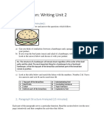 Paragraph Structure Exercise