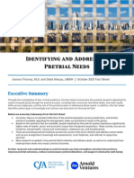 Identifying and Addressing Pretrial Needs: Executive Summary