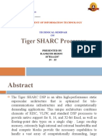 Tiger SHARC Processor: Department of Information Technology