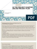 Developing The Project Charter and Baseline Project Plan Gonzaleseljhay