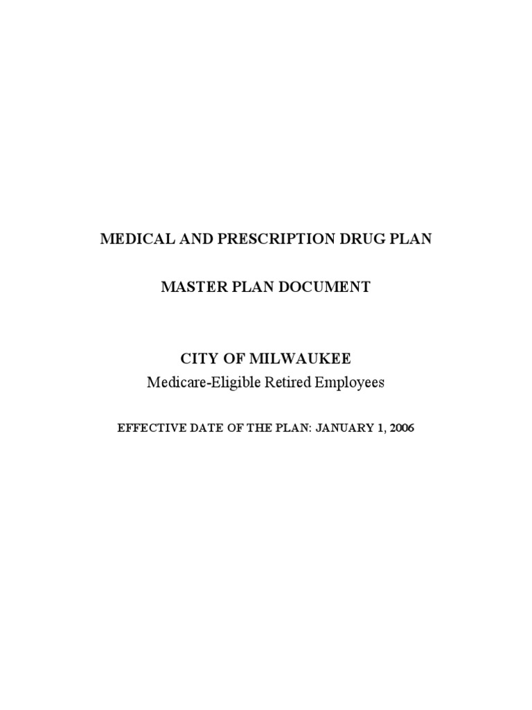 Milwaukee Retiree Medical Plan Guide | PDF | Consolidated Omnibus ...