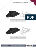 Bucket Teeth & Adapters - Hyundai