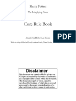 Gdr Hp Harry Potter RPG Core Rule Book