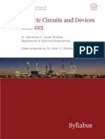 Electric Circuits and Devices ELE 225