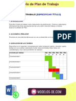 Modelo de Plan de Trabajo